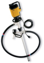 Lutz B55T-5 MSL-PVDF Drum Pump Set &ndash; 120V, 39" Sealless PVDF Tube, High-Head Impeller