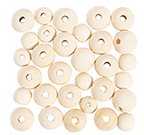Beads Wooden Round (100 pack)