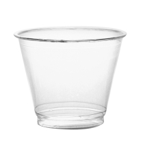 Cup Plastic Clear Squat 9 oz (50 pack)
