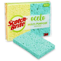 Sponge, 4.7 x 3" x 0.6" (4 pack)