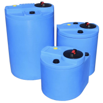 60GL Economy Double Wall Tank Overflow, Blue