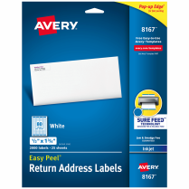 Labels, 1&nbsp;3/4&nbsp;x&nbsp;1/2, Pack
