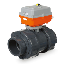 APS 2" SCH80 PVC Motorized Ball Valve Power Open/ Power Close