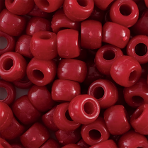 Bead, Pony, Red, 6x9mm (1000 pack)