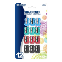 Pencil Sharpener, Plastic (12 pack)
