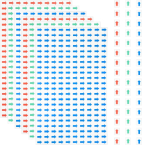 Arrow Stickers, Assorted Color, Pack