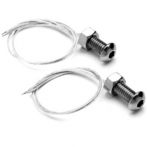 Lite 'N Boltz Amber Button Head Polished Bolt