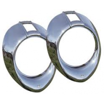 1940 Ford Deluxe Passenger Car Chrome Headlight Doors