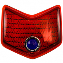 <N/A> 1940 Ford Pass Car Tail Light Red Lens w/Blue Dot