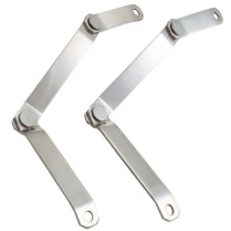 1940-47 Ford Pickup Polished Stainless Hood Hinges