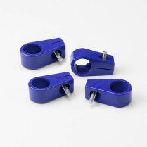 Blue Plastic Single Line Clamps for 5/8" - 4 Pieces