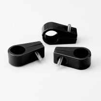 Black Plastic Single Line Clamps 13/16" or 10AN - 3 Pieces