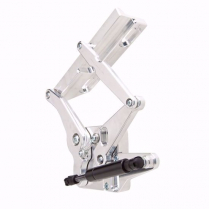 1967-70 Mustang Hinge Kit with Steel Hood Frame - Natural