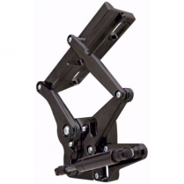 1967-70 Cougar Hinge Kit with Steel Hood Frame - Black