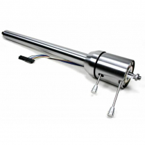 1957 Chevy Car Tilt Column Frt Steer Rack w/o Shift - Satin