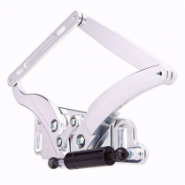 1966-70 Charger Hinge Kit with Steel Hood Frame - Natural