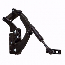 1955-56 Chevy Hinge Kit with Steel Hood Frame - Black