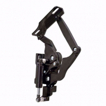 1957 Chevy Hinge Kit with Steel Hood Frame - Black