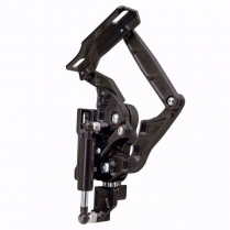 1957 Chevy Hinge Kit with Steel Hood Frame - Black