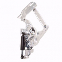 1957 Chevy Hinge Kit with Steel Hood Frame - Natural