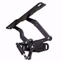 1970-81 Camaro Hinge Kit with Steel Hood Frame - Black