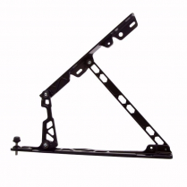 1982-92 Camaro Hinge Kit with Steel Hood Frame - Black
