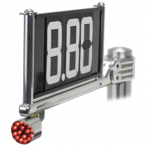 Billet Aluminum Safety LED Taillight - Clear Anodized