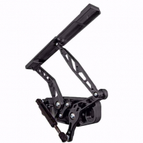 1968 Cutlass Hinge Kit with Steel Hood Frame - Black