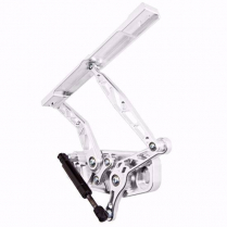 1968 Cutlass Hinge Kit with Steel Hood Frame - Natural