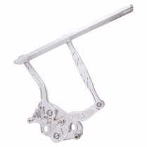 1969-72 Cutlass Hinge Kit with Steel Hood Frame - Natural