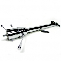 1966 Chevelle & GTO Steering Column w/Rack & Shift - Chrome