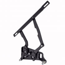 1970-72 Challenger Hinge Kit with Steel Hood Frame - Black