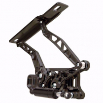 1963-65 Nova Hinge Kit with Steel Hood Frame - Black