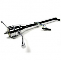 Universal Straight 35" Steering Column w/Shift - Chrome