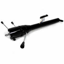 Universal Straight 35" Steering Column w/Shift - Black