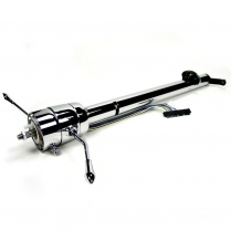 1957 Chevy Car Straight Steering Column with Shift - Chrome