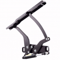 1971-76 Impala Hinge Kit with Steel Hood Frame - Black
