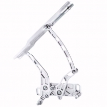 1973-77 Cutlass Hinge Kit with Steel Hood Frame - Natural