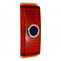 1941 Ford Passenger Car Red Taillight with Blue Dot Lens