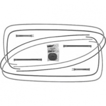 1941-42 Ford 2-Door Sedan Rear 1/4 Window Channel Kit