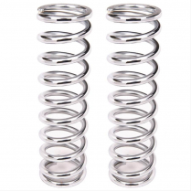 Coil-Over Springs (pr) 12" Long x 2.5" ID 300 lb - Chrome