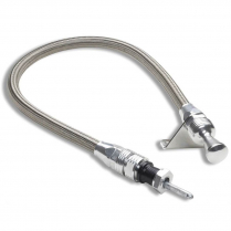 Locking Trans Dipstick Firewall Mount for GM 700R - Bright