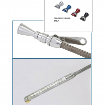 Locking Flexible Dipstick 302/ 5.0L Ford 1986-95 - Bright