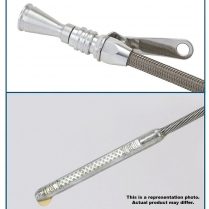 Locking Engine Dipstick Chevy SB Dart Block - Bright