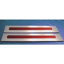 12'' Rectangle Tail Light Lens - Red