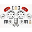 Mustang II DynaPro 12.19" Drilled Front Brake Kit - Red
