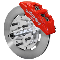 Mustang II DynaPro 12.19" Non-Drill Front Brake Kit - Red