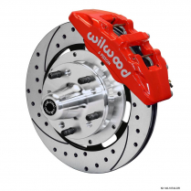 1974-78 Must II DynaPro 12.19" Drilled Frt Brake Kt - Red