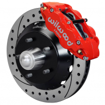 1963-87 GM P/U Superlite 13" Drill Front Brake Kit - Red