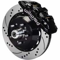 1963-82 GM See Appl 14" Drilled Big Front Brake Kt - Black